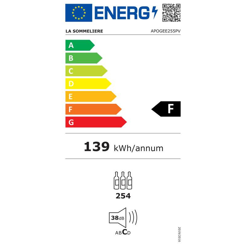 Aldringskjeller APOGEE255PV La Sommelière - 254 Flasker