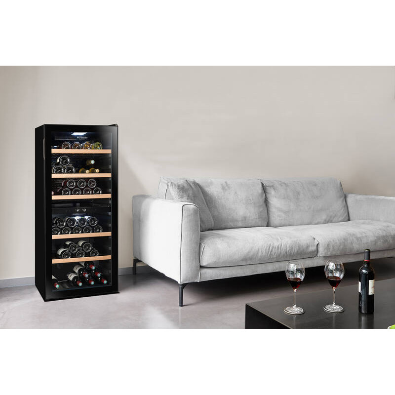 Cantinetta a Doppia Zona LS102DZBLACK 102 Bottiglie - La Sommelière